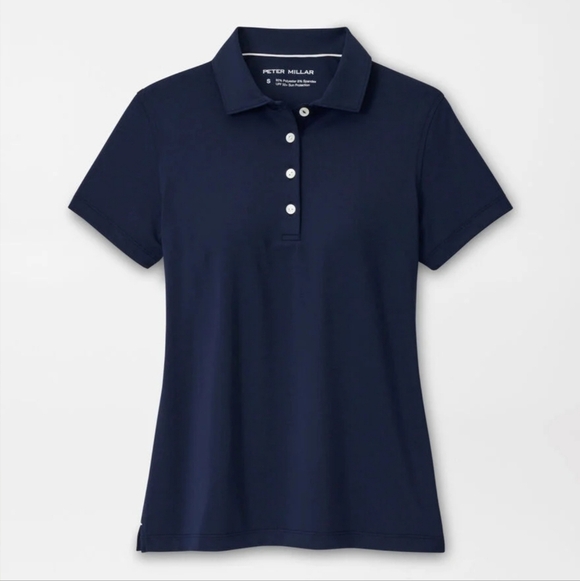Peter Millar Dark Blue Polo Womens Shirt NWT - Picture 1 of 4